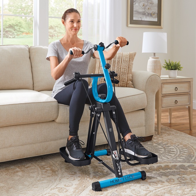 Full Body Home Track Home Gym, Blue, large