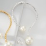 Double Faux-Pearl Drop Collar & Earring Set, , large