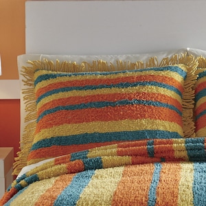 Zoey Stripe Chenille Sham, , large