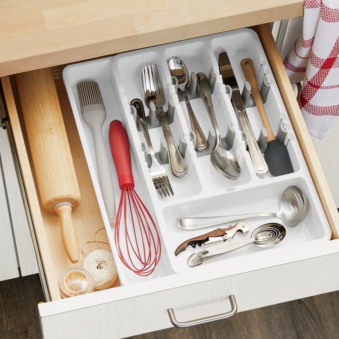 OXO Good Grips Expandable Utensil Organizer | Midnight Velvet