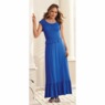 Tambria Smocked-Bodice Maxi Dress with Ruffle Details, , large