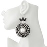 Houndstooth Fabric Earrings, , large