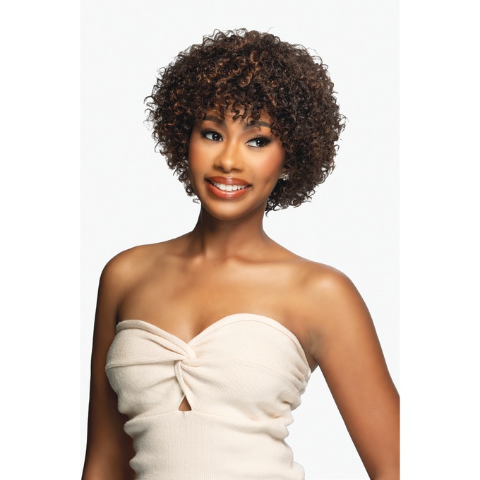 Vivica Fox Dara Human-Hair Wig, Off Black Copper Blonde, large