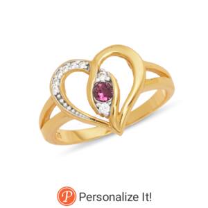 Simulated Birthstone Ring, , large
