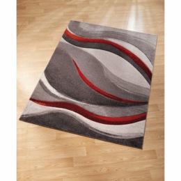 Abstract Waves Rug - 5&#39; 3&quot; x 7&#39; 6&quot;, , large