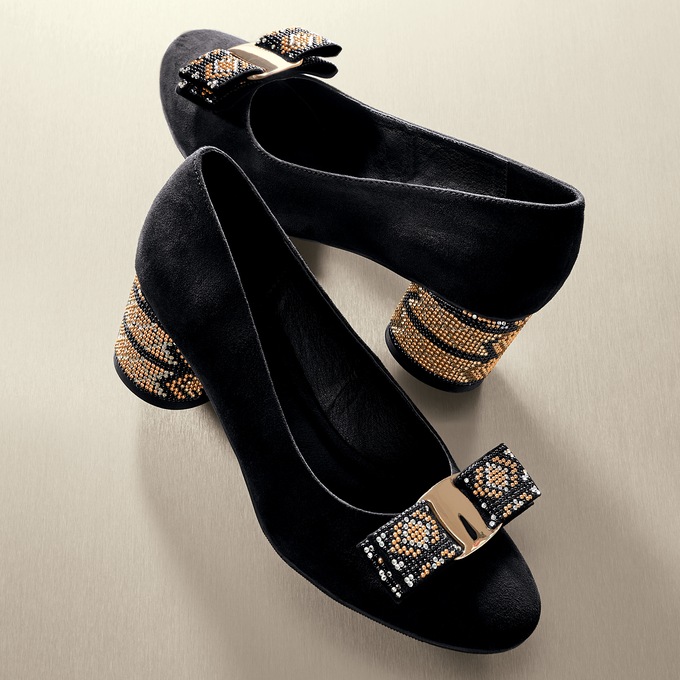 Mosaic Heel Pump, , large