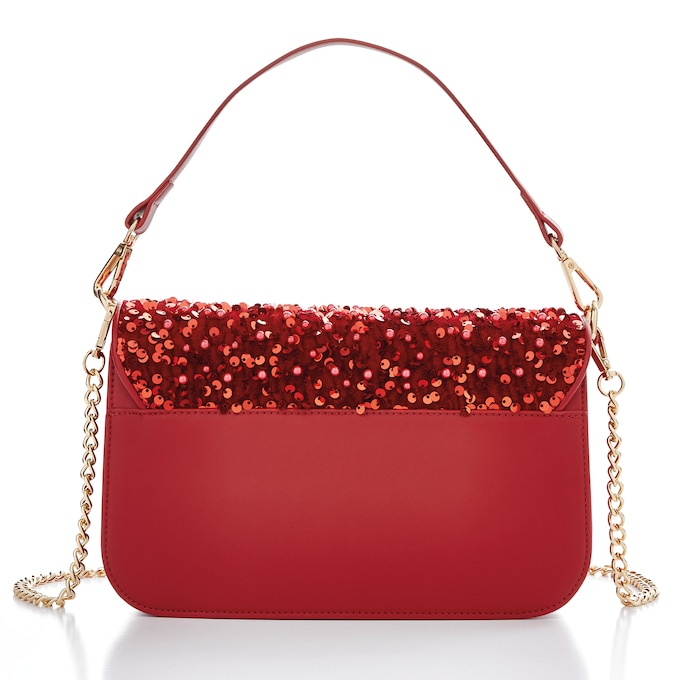 3-in-1 Sequin-Flap Evening Bling Bag for Women, , large