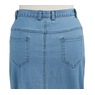 Denim Vest Skirt Set, , large