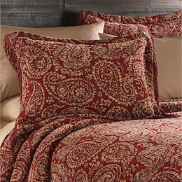 Jewel Paisley Woven Sham, , large