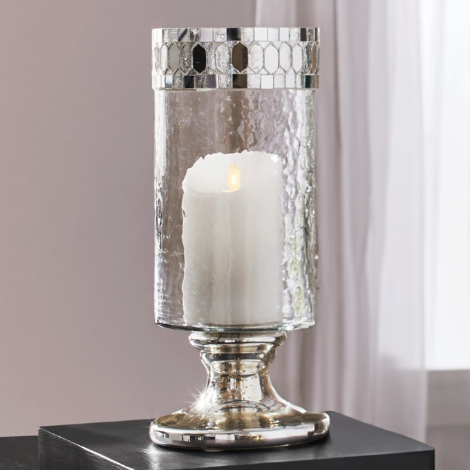 Mosaic Hurricane Candleholder, , large