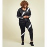 Metallic Stripe Active Set with Zip-Up Hoodie + Legging, , large