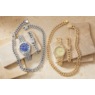 Men's Crystal Link Watch, Necklace & Bracelet Set, , large