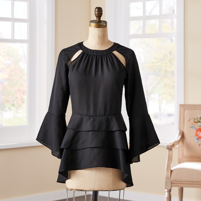 Flutter Woven Tunic, , large