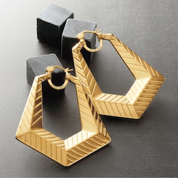 Sister Love Extra-Large Cleopatra Hoops, , large