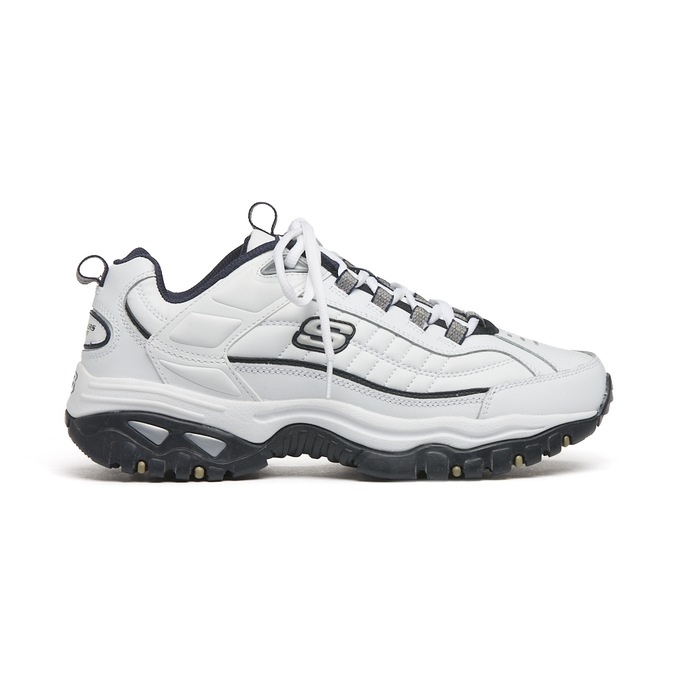 Skechers Men’s Energy - After Burn Shoe, White Navy, large