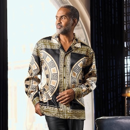 Andre Long-Sleeve Camp Shirt, , large