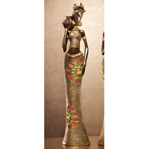 Bootaa African Standing Lady Figurine, , large