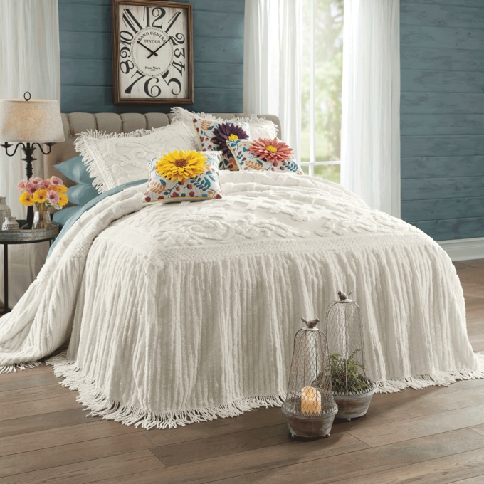 Eva Chenille Bedspread, , large