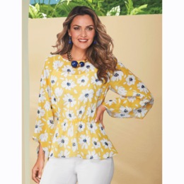Paradise Peplum Blouse, , large
