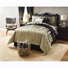 Gilda Comforter Set with Curtains, 30 Pieces, , large
