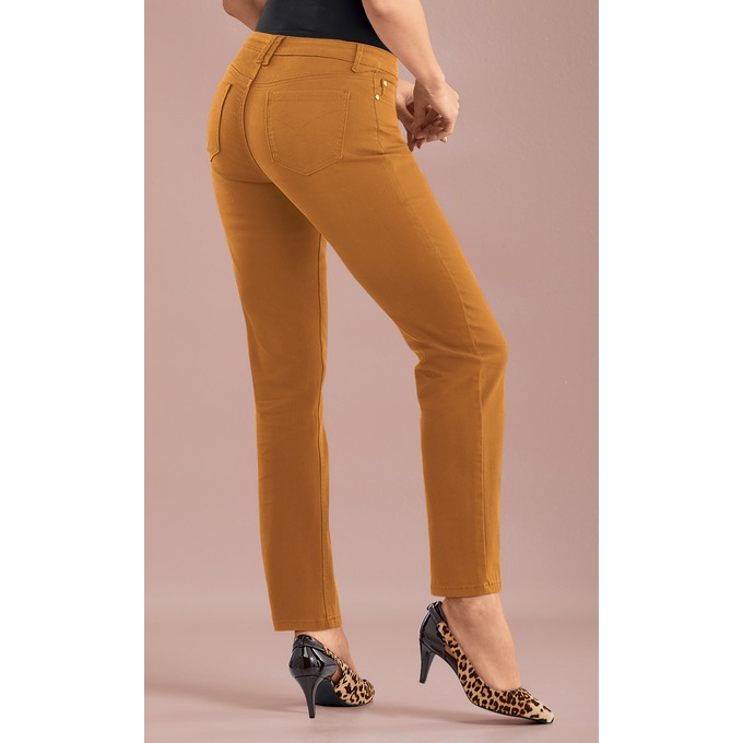 Lola Colored Slim Jean Midtone, , large