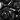 Floral 3-D Bib Necklace & Earring Set, Black, swatch