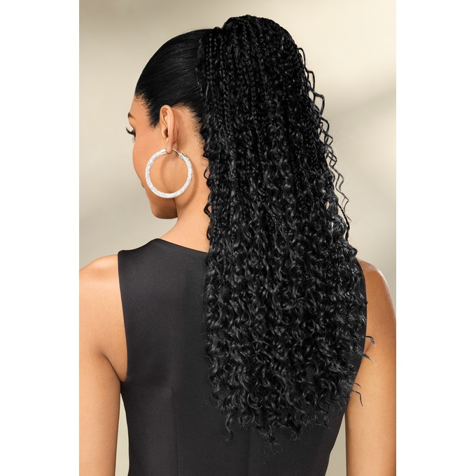 Boho Braided Pony Wig, , large