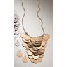 Glittery Disc Necklace and Earring Set, , large