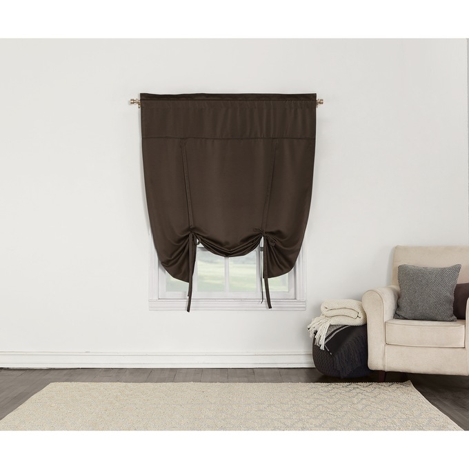 Madison Room-Darkening, Light-Filtering Window Treatments, Chocolate, large