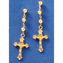 Crucifix Earrings, , large