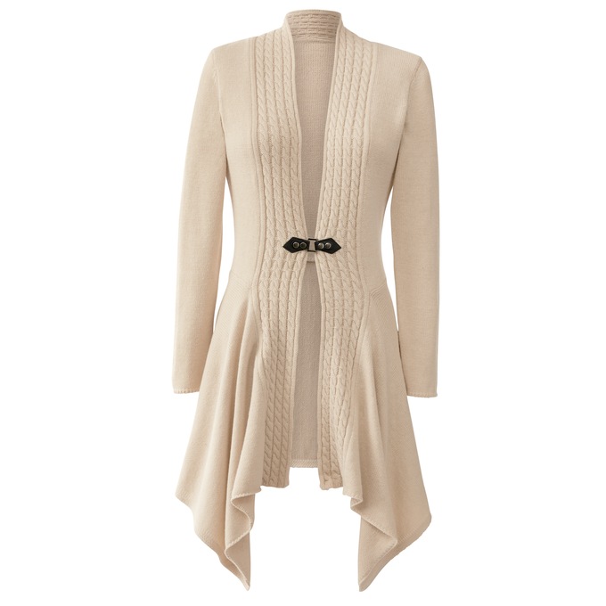 Cable Buckle Cardigan, , large