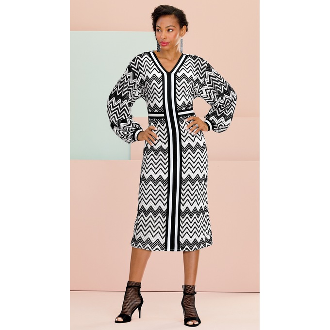 Cali ZZ Stripe Dress, , large