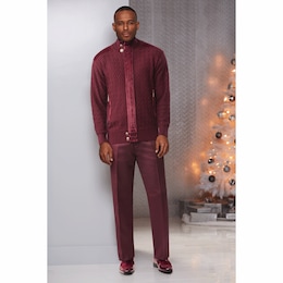 Stacy Adams Cardigan Pant Set, , large