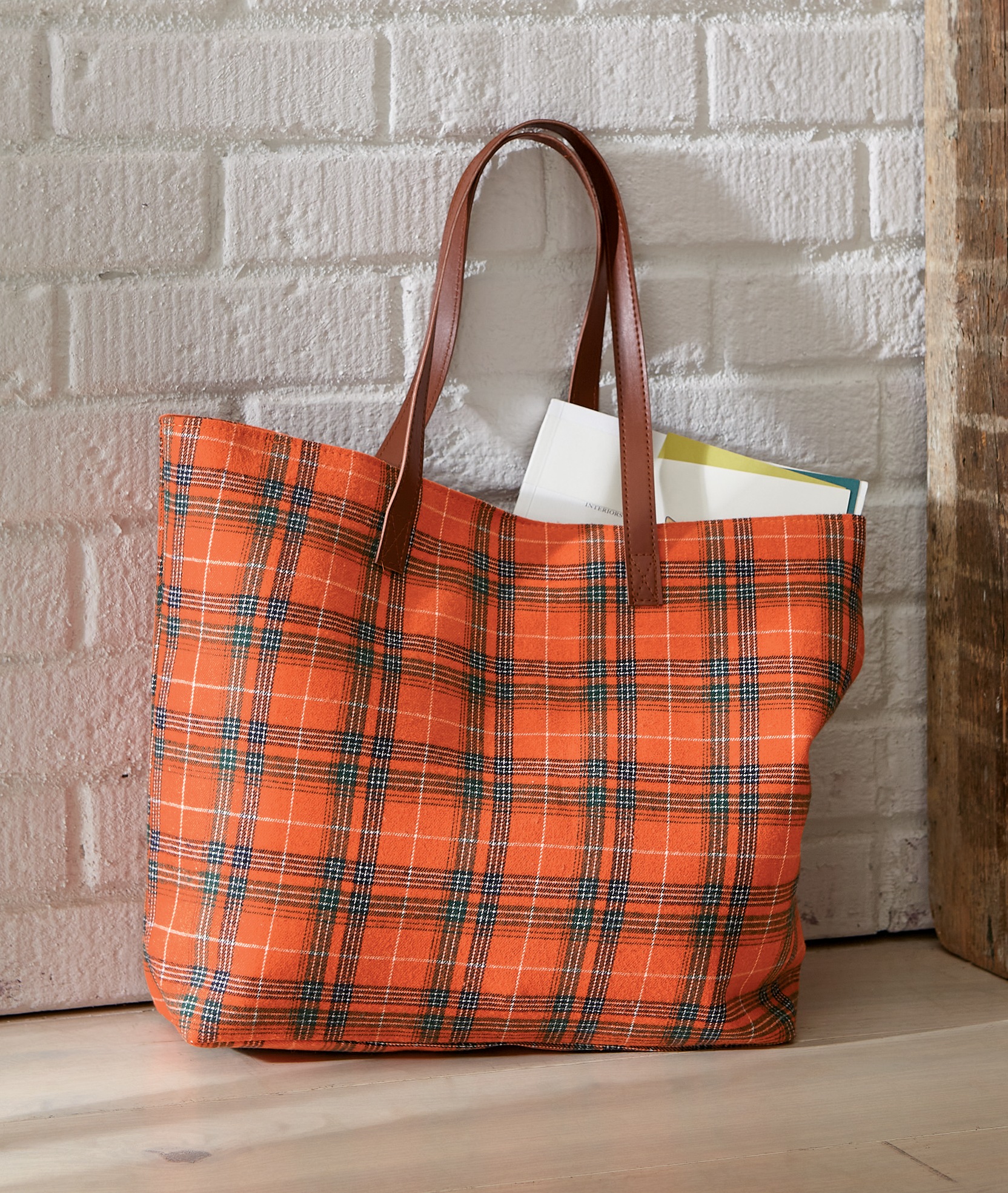 plaid totes