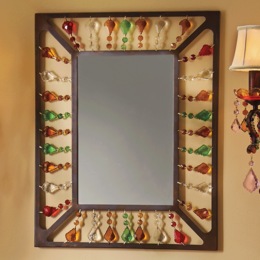 Rectangle Gem Burst Mirror, , large