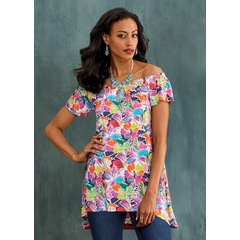 Celine Off-Shoulder Tunic, , large