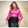Poppy Satin Blouse, , large