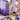Crystal Chunk Necklace & Earrings Set, Purple, swatch