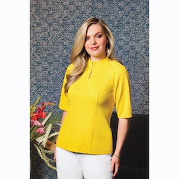 Sasha Pique Top, , large