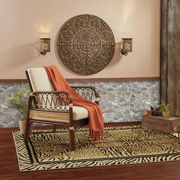 Medallion Wall Art and Global Sconces, , large