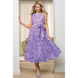 Vanna 3-D Texture A-Line Dress, , large