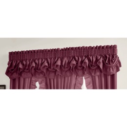 Mayfair Romantic Semi-Sheer Queen Anne Valance, , large