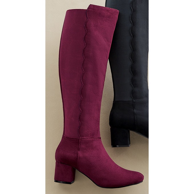 Scalloped Edge Boot, , large