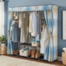 Scalloped Curtain Storage Wardrobe, , large