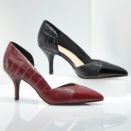 Patent and Croco D'Orsay Pump, , large
