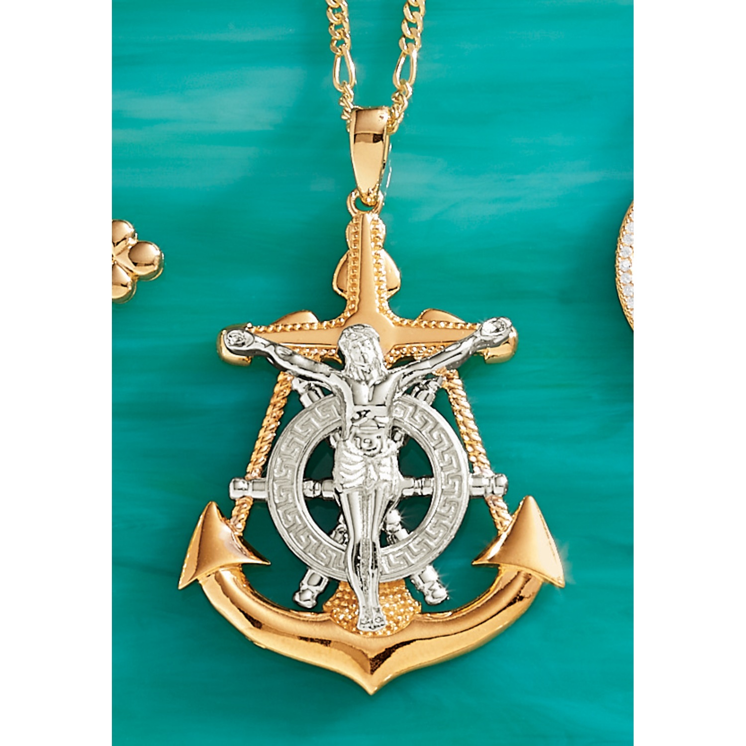 Anchor cross pendant meaning clearance