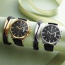 Men's Strap Watch & Bracelet Set, , large