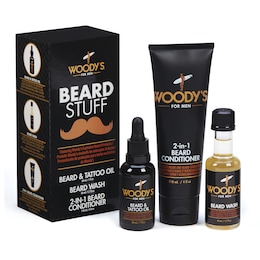 Woody&#39;s For Men Beard Stuff 3-Piece Kit, , large