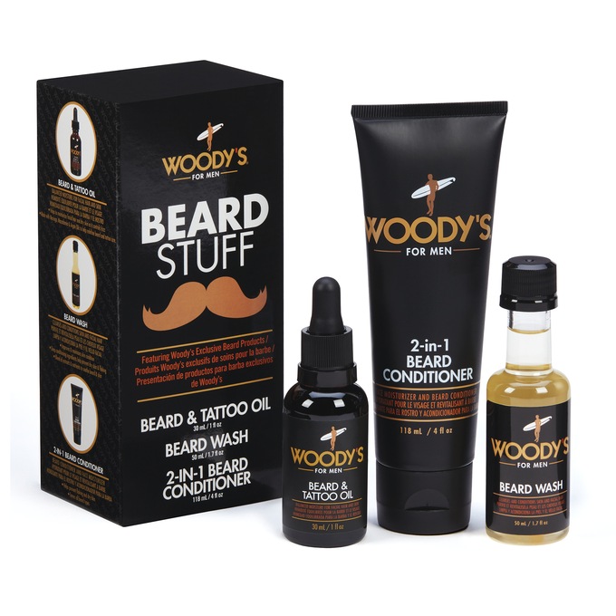 Woody's For Men Beard Stuff 3-Piece Kit, , large