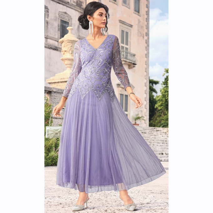 Trudie Beaded Gown, , large